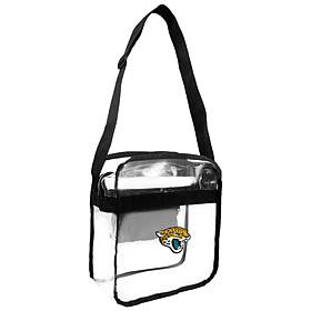Officially Licensed NFL Clear Carryall Crossbody - Jaguars