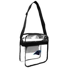 Officially Licensed NFL Clear Carryall Crossbody - Panthers