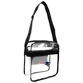 Officially Licensed NFL Clear Carryall Crossbody - Patriots
