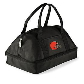 Officially Licensed NFL Cleveland Browns Black Potluck Casserole Tote 