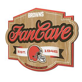 Officially Licensed NFL Cleveland Browns Fan Cave Sign