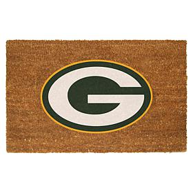 Officially Licensed NFL Colored Logo Door Mat - Packers