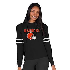 Officially Licensed NFL Concepts Sport Browns Ladies' Hooded Top