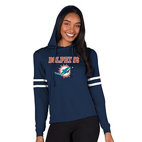 Officially Licensed NFL Concepts Sport Dolphins Ladies' Hood Top