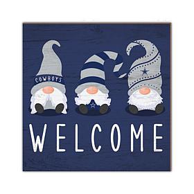 Officially Licensed NFL Dallas Cowboys Welcome Gnomes Wall Decor