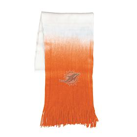 Officially Licensed NFL Dip Dye Scarf - Miami Dolphins