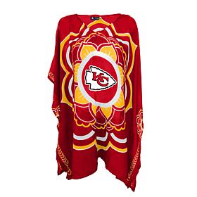 Officially Licensed NFL "Flower" Caftan - Kansas City Chiefs