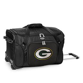 Officially Licensed NFL Green Bay Packers 22" Wheeled Duffel Bag