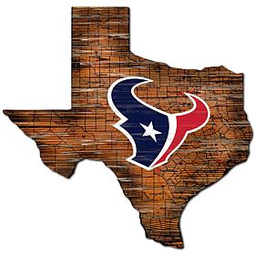 Officially Licensed NFL Houston Texans Distressed State w/ Logo
