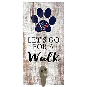 Officially Licensed NFL Houston Texans Dog Leash Holder Sign