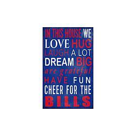 Officially Licensed NFL In This House Sign - Buffalo Bills