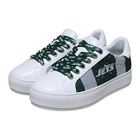 Officially Licensed NFL Lace-Up Sparkle Sneaker by Cuce Shoes