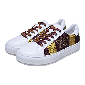Officially Licensed NFL Lace-Up Sparkle Sneaker by Cuce Shoes