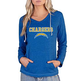 Officially Licensed NFL Ladies Mainstream Long-Sleeve Hoodie -Chargers