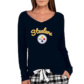 Officially Licensed NFL Ladies Marathon Long-Sleeve Top - Steelers