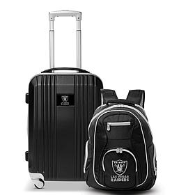 Officially Licensed NFL Las Vegas Raiders Premium Backpack & Carry-On