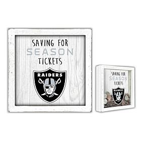 Officially Licensed NFL Las Vegas Raiders Saving for Tickets Money Box