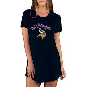 Officially Licensed NFL Marathon Nightshirt by Concept Sports- Vikings