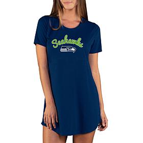 Officially Licensed NFL Marathon Nightshirt by Concept Sports-Seahawks