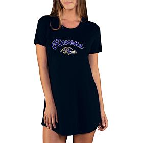 Officially Licensed NFL Marathon Nightshirt, Concept Sports - Ravens