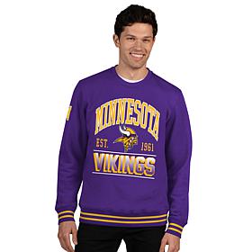 Officially Licensed NFL Men's Crew-Neck Fleece Pullover by Glll