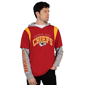 Officially Licensed NFL Men's Long-Sleeve Fashion Layer Top by Glll
