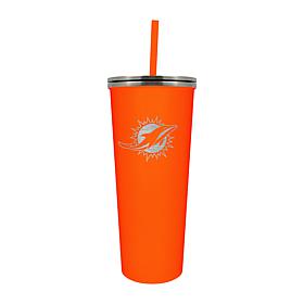 Officially Licensed NFL Miami Dolphins 24 oz. Skinny Tumbler