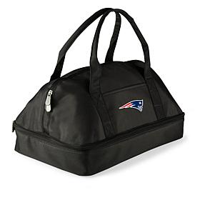 Officially Licensed NFL New England Patriots Black Casserole Tote 