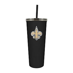 Officially Licensed NFL New Orleans Saints 24 oz. Skinny Tumbler