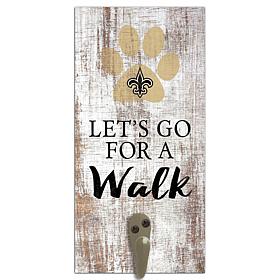 Officially Licensed NFL New Orleans Saints Dog Leash Holder Sign