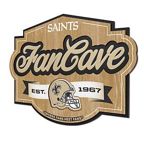 Officially Licensed NFL New Orleans Saints Fan Cave Sign