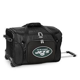 Officially Licensed NFL New York Jets 22" Wheeled Duffel Bag