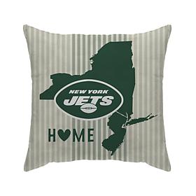 Officially Licensed NFL New York Jets Home State Duck Décor Pillow