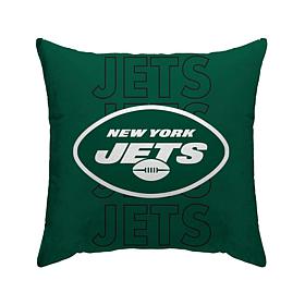Officially Licensed NFL New York Jets Poly Span Décor Pillow
