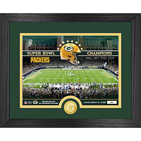 Officially Licensed NFL Packers Stadium Bronze Coin Photo Mint
