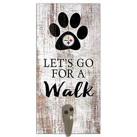 Officially Licensed NFL Pittsburgh Steelers Dog Leash Holder Sign