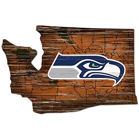 Officially Licensed NFL Seattle Seahawks Distressed State w/ Logo