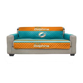 Officially Licensed NFL Sofa Cover - Miami Dolphins