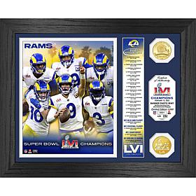 Officially Licensed NFL Super Bowl 56 Bronze Coin Photo Mint - LA Rams