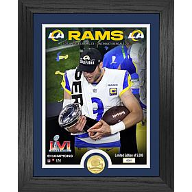 Officially Licensed NFL Super Bowl Lombardi Photo Mint - Matt Stafford