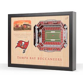 Officially Licensed NFL Tampa Bay Buccaneers StadiumView 3D Wall Art