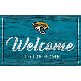 Officially Licensed NFL Team Color Sign - Jacksonville Jaguars