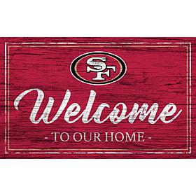 Officially Licensed NFL Team Color Sign - San Francisco 49ers
