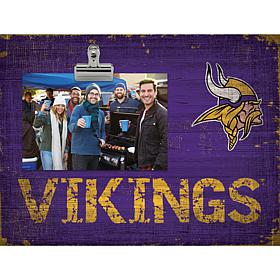 Officially Licensed NFL Team Name Clip Frame - Minnesota Vikings