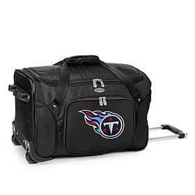 Officially Licensed NFL Tennessee Titans 22" Wheeled Duffel Bag