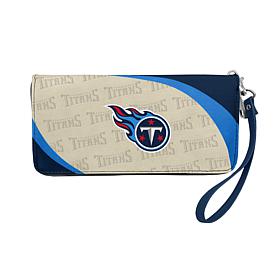 Officially Licensed NFL Tennessee Titans Curve Zip Organizer Wallet