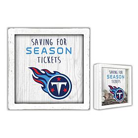 Officially Licensed NFL Tennessee Titans Saving for Tickets Money Box