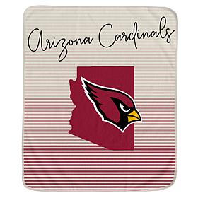 Officially Licensed NFL Ultra Fleece State Stripe Blanket - Cardinals