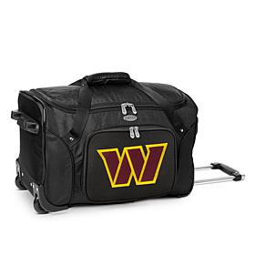 Officially Licensed NFL Washington Commanders 22" Wheeled Duffel Bag