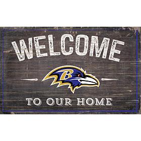 Officially Licensed NFL Welcome Sign - Baltimore Ravens